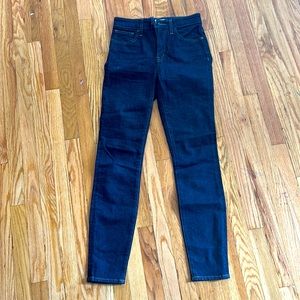 Madewell curvy high rise skinny size 25 dark blue